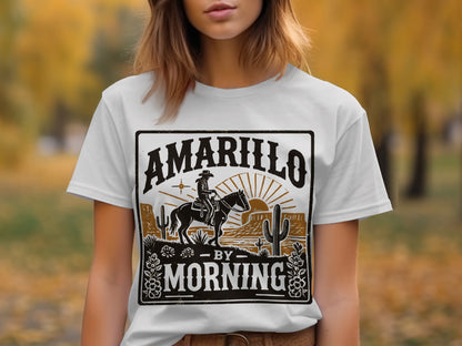 Amarillo By Morning Western Rodeo Inspired T-Shirt