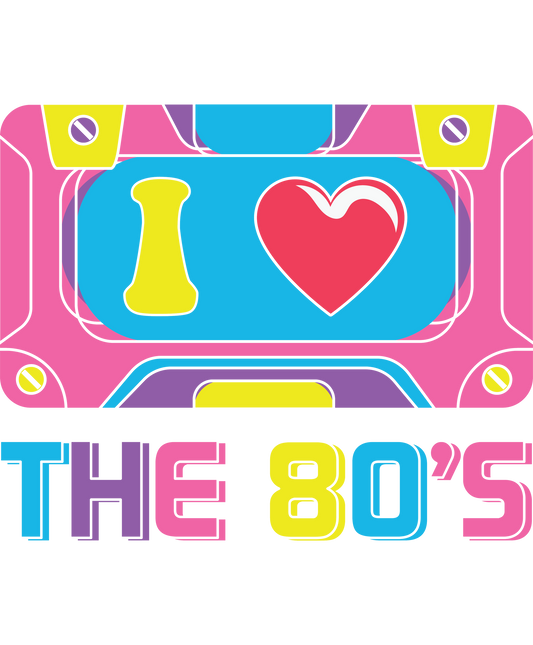 Retro I Love The 80's Vibrant Themed Graphic product