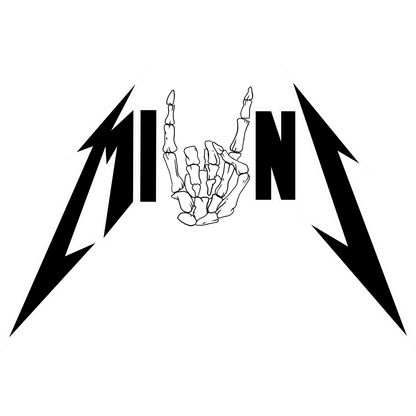 Rock Band Skeleton Hand Logo Graphic Design