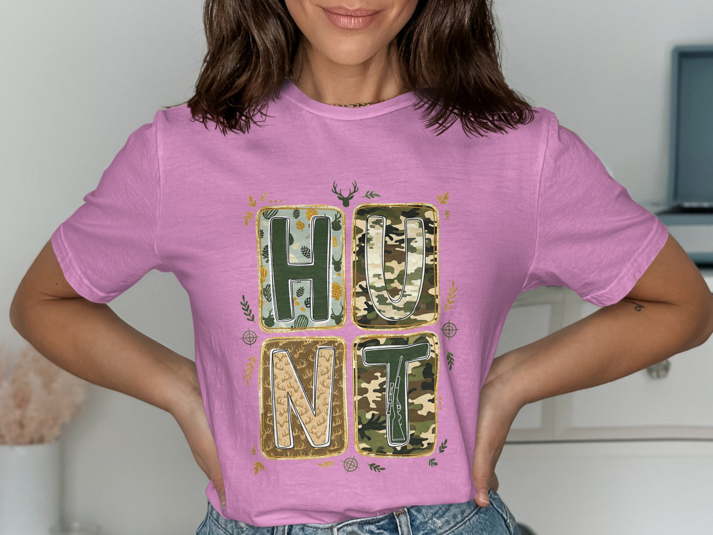 Hunt Camo Graphic Tee Shirt