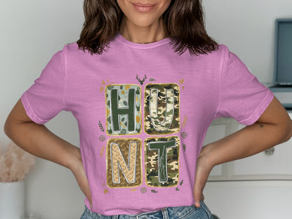 Hunt Camo Graphic Tee Shirt