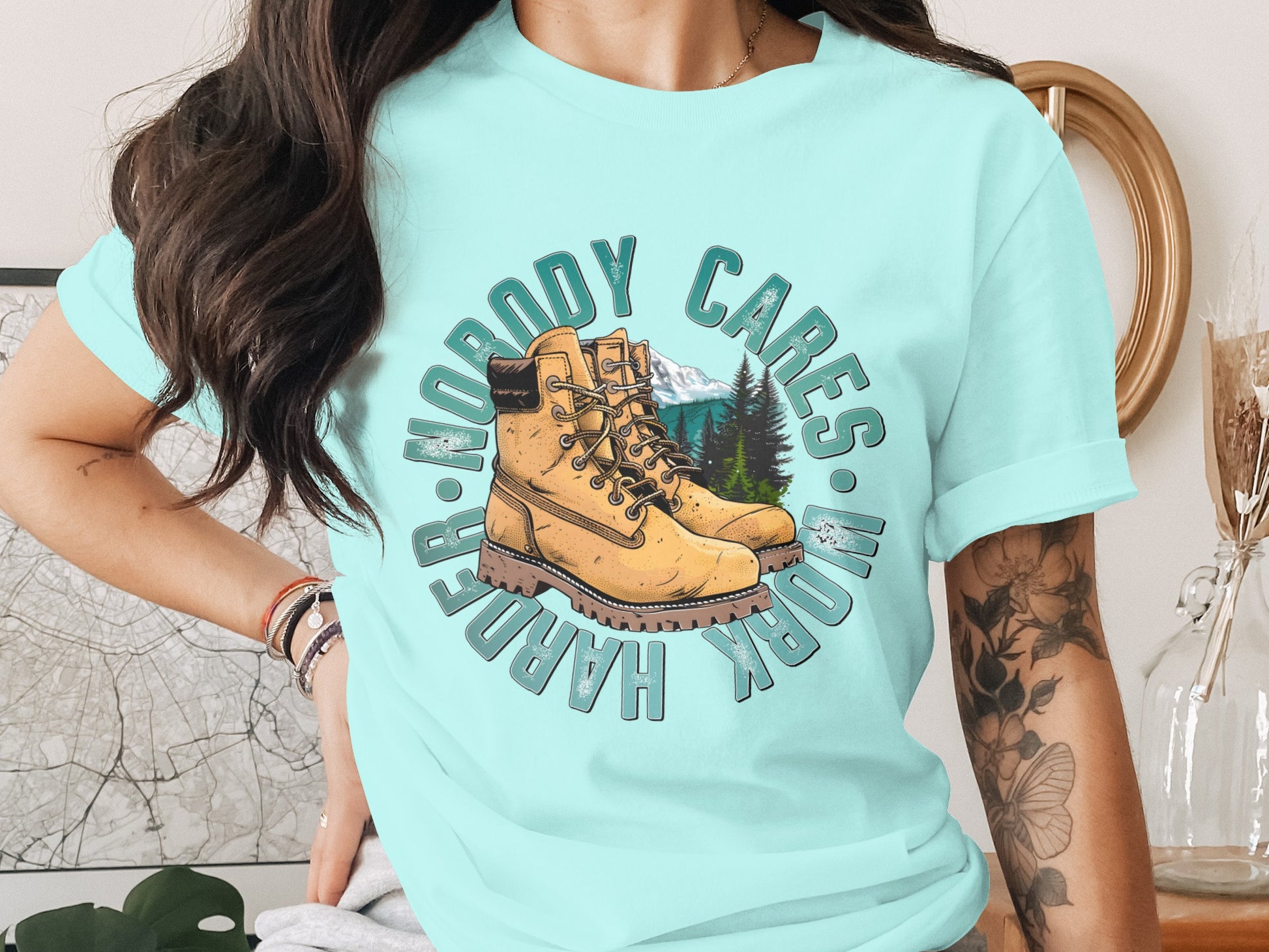 Nobody Cares Work Harder boots product