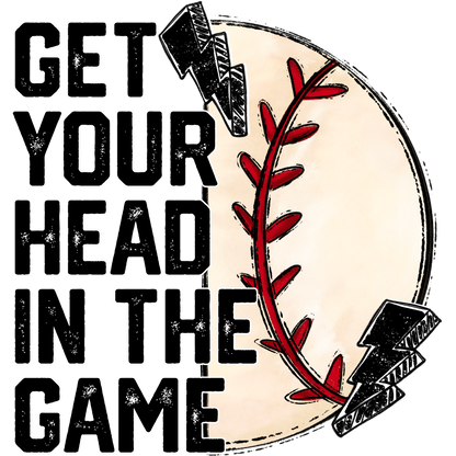 Get Your Head in the Game Sports Motivational Decor