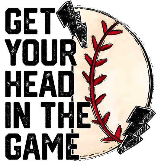 Get Your Head in the Game Sports Motivational Decor