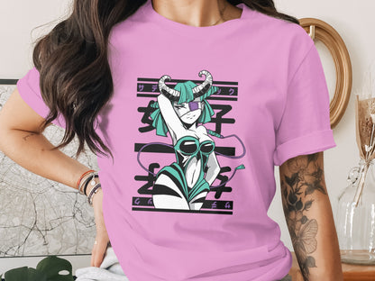 Stylish Anime Design T-Shirt with Unique Graphic