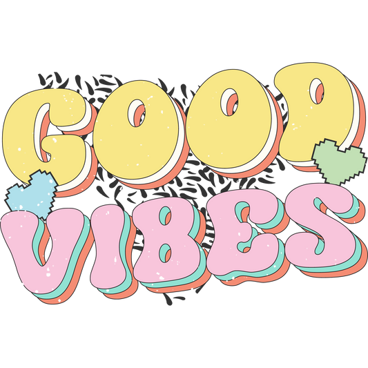 Good Vibes Graphic Design Trendy Aesthetic Art
