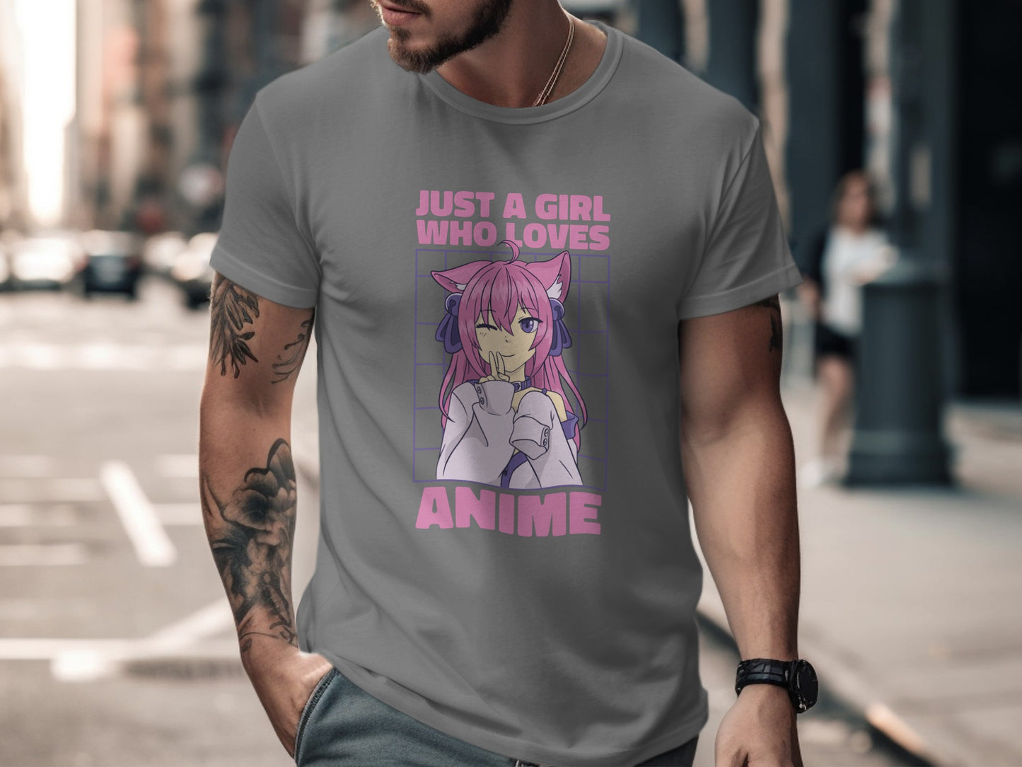 Just a Girl Who Loves Anime Graphic T-Shirt