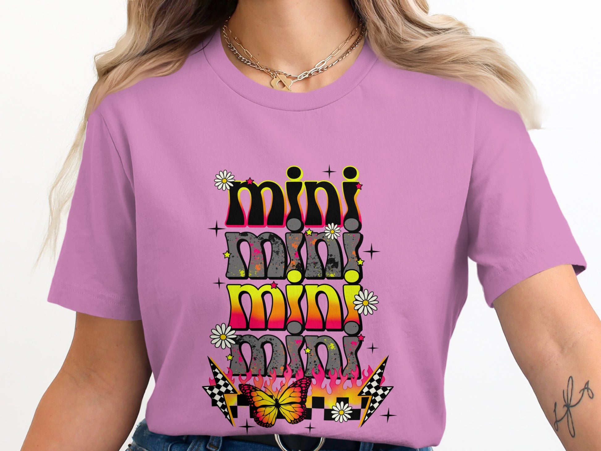 Colorful Mini Mini Mini Graphic T-Shirt Product