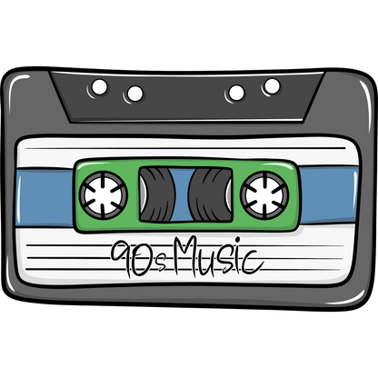 Vintage 90s Music Cassette Graphic Design product