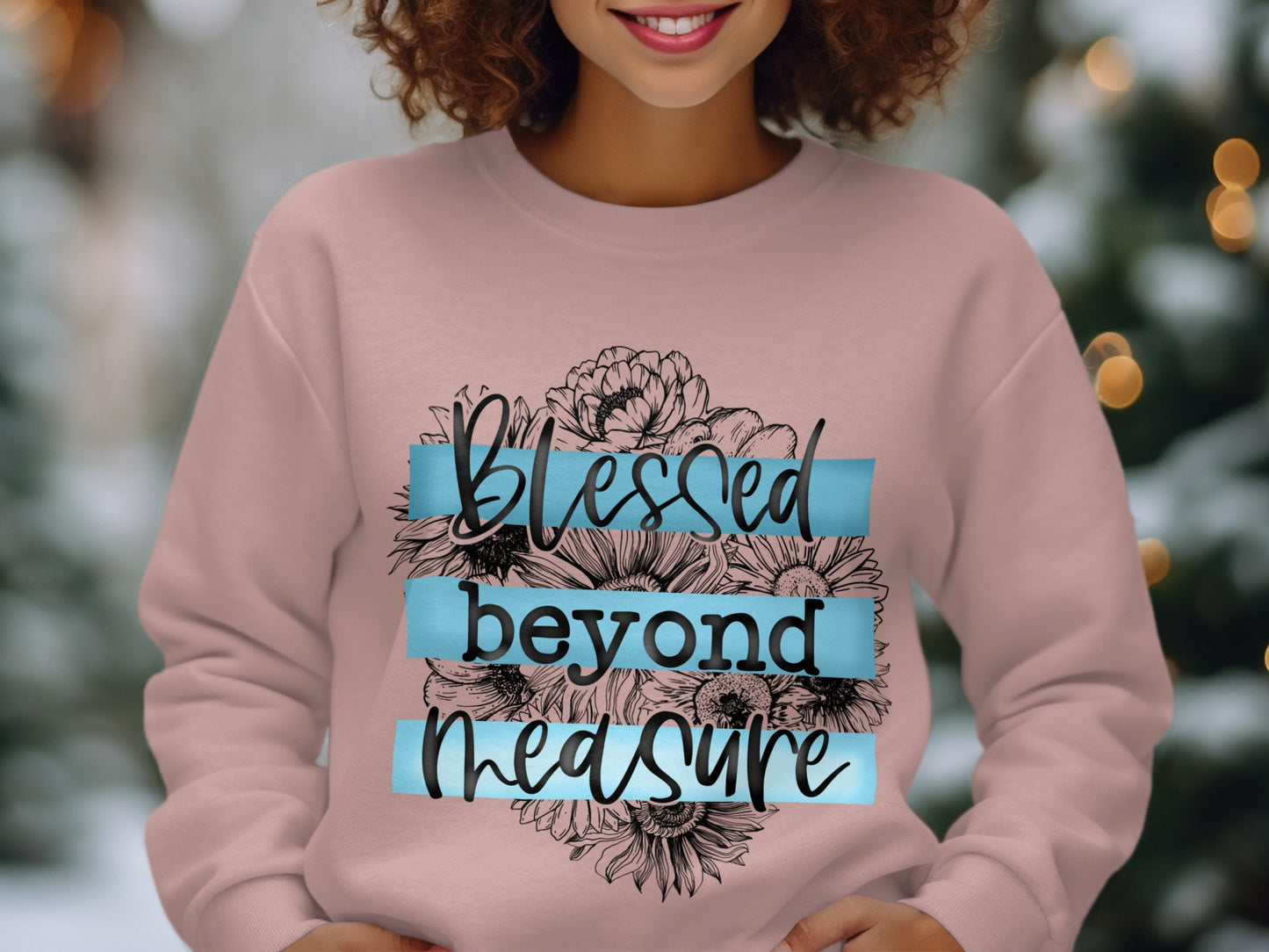 Blessed Beyond Measure Floral Sweatshirt Product
