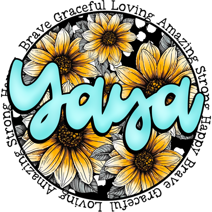 Yaya Brave Graceful Loving Amazing Strong Happy product