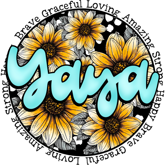 Yaya Brave Graceful Loving Amazing Strong Happy product