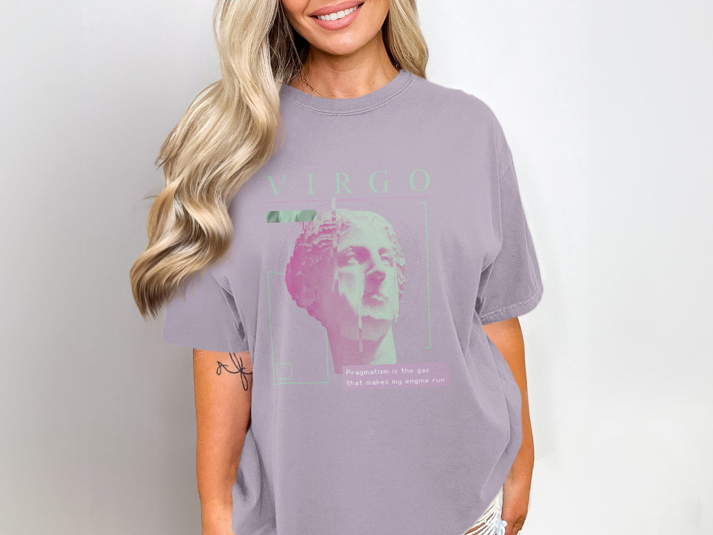 Virgo Astrological Graphic T-shirt Design for Sale