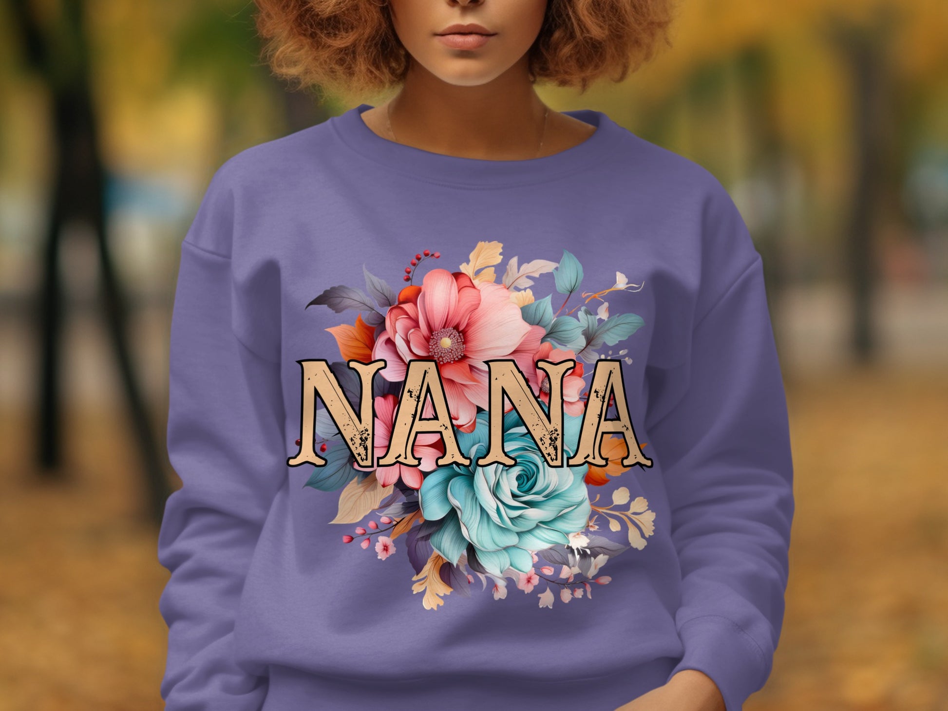 Nana Floral Design Sweatshirt Product