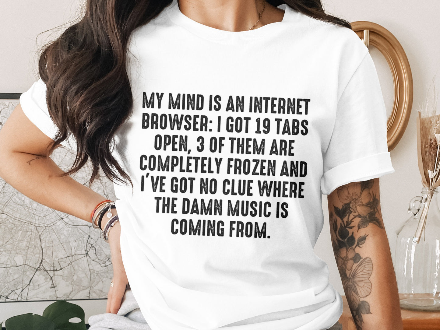 Online Browser Tabs Humor Graphic Tee