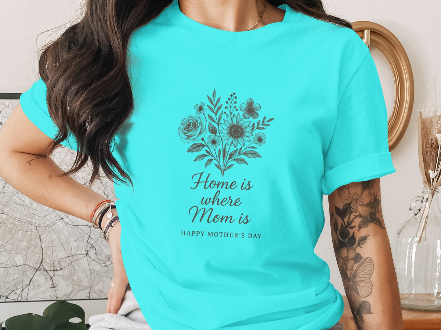 Home is Where Mom is Happy Mother's Day shirt