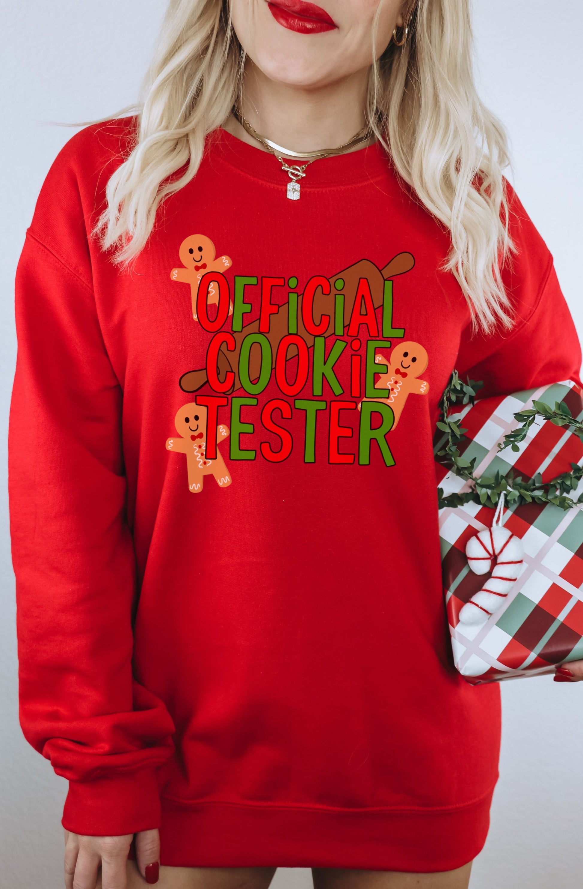 Official Cookie Tester Festive Holiday Sweatshirt