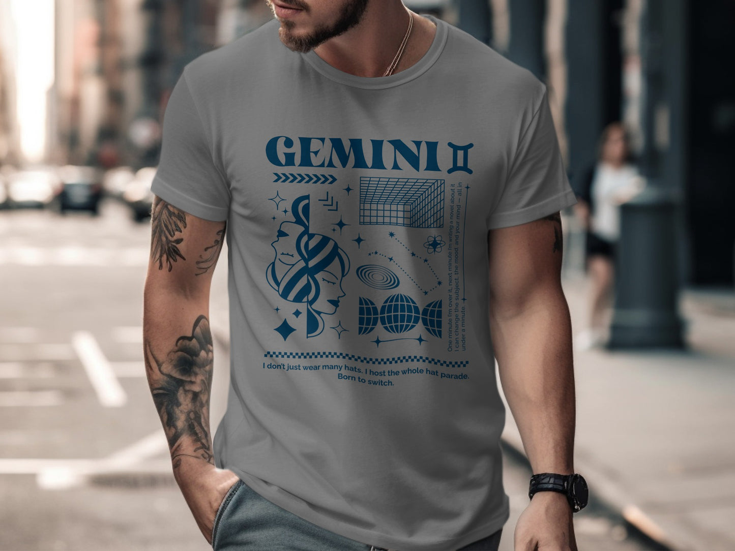 GEMINI II Zodiac Graphic Tee with Unique Designs