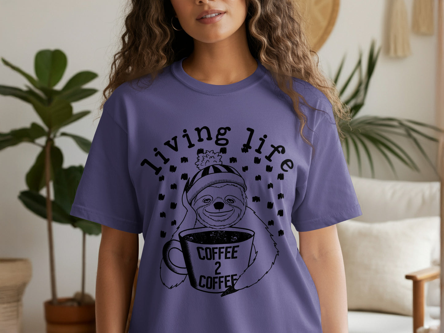 Living Life Coffee 2 Coffee Graphic T-Shirt
