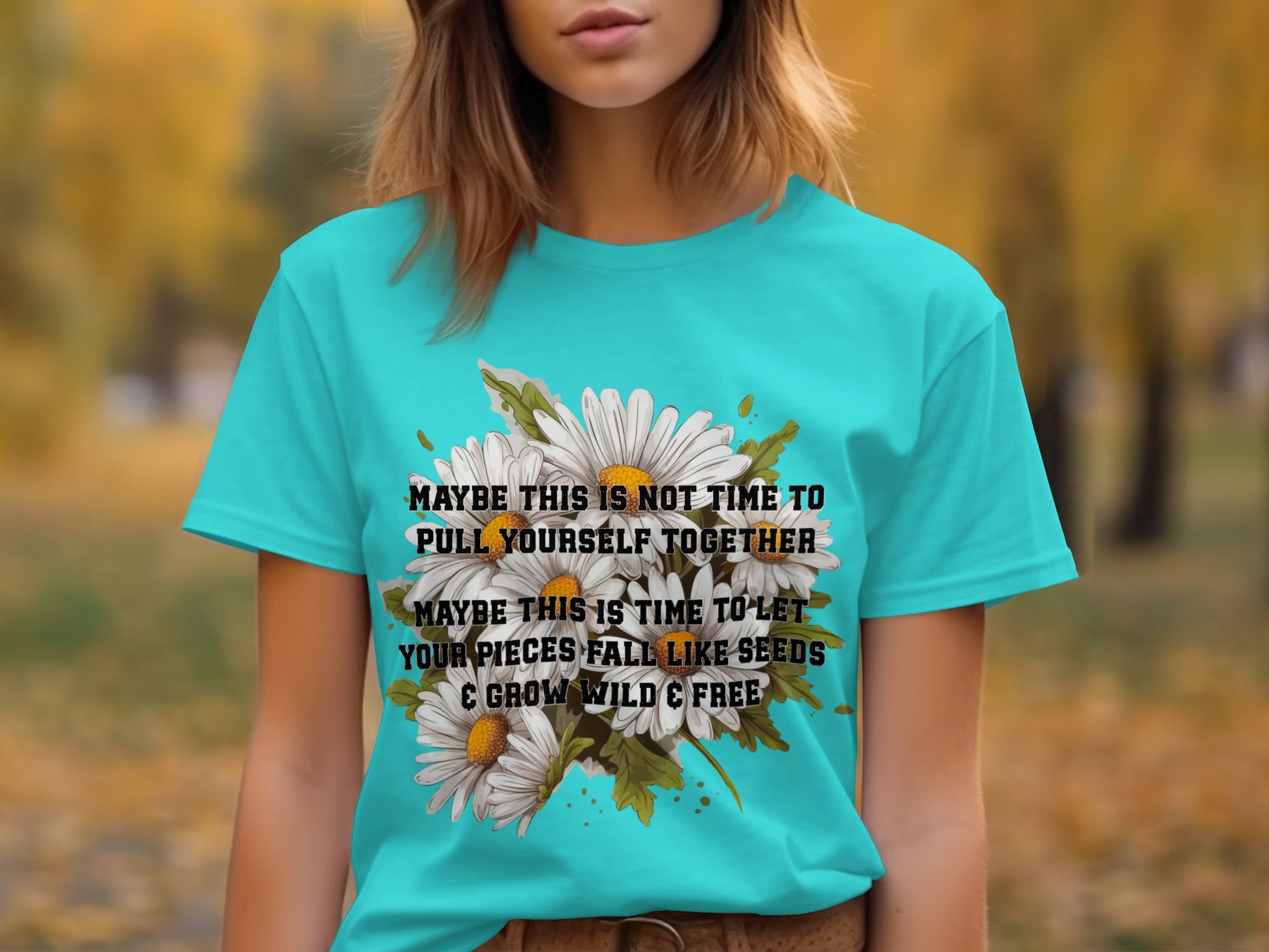 Inspirational Floral Graphic Short Sleeve Shirt