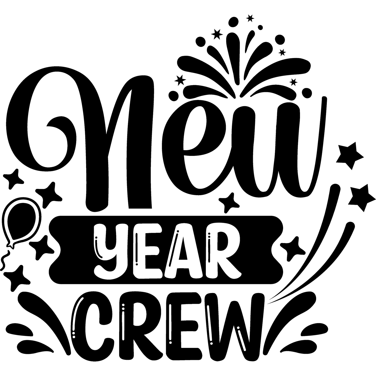 Celebrate with New Year Crew Festive Decor Product