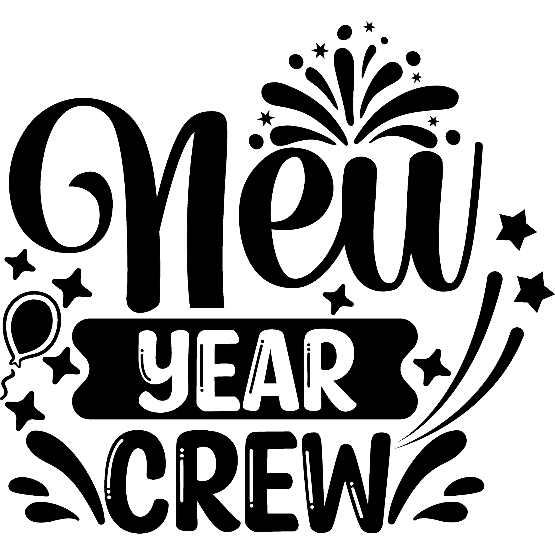 Celebrate with New Year Crew Festive Decor Product