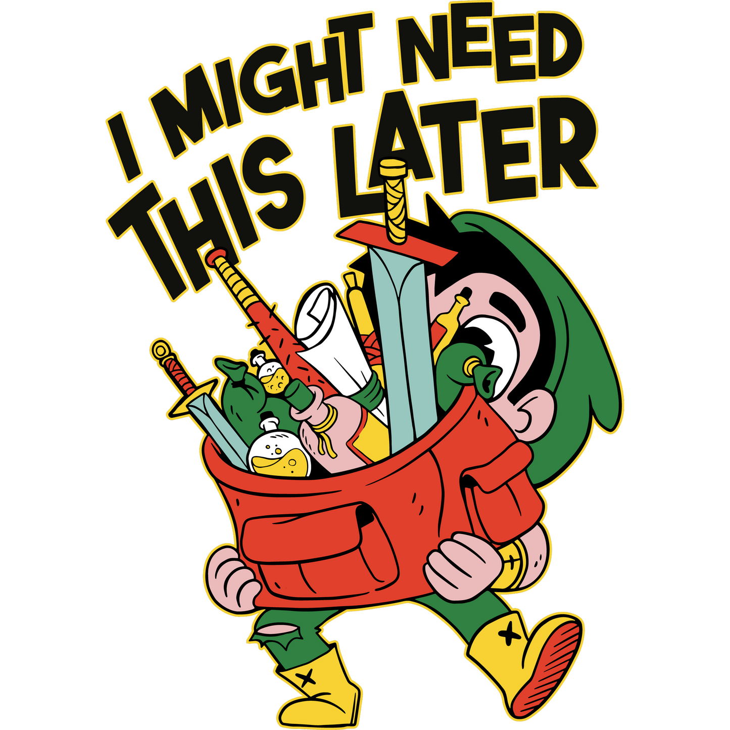 I Might Need This Later Graphic Novelty T-shirt