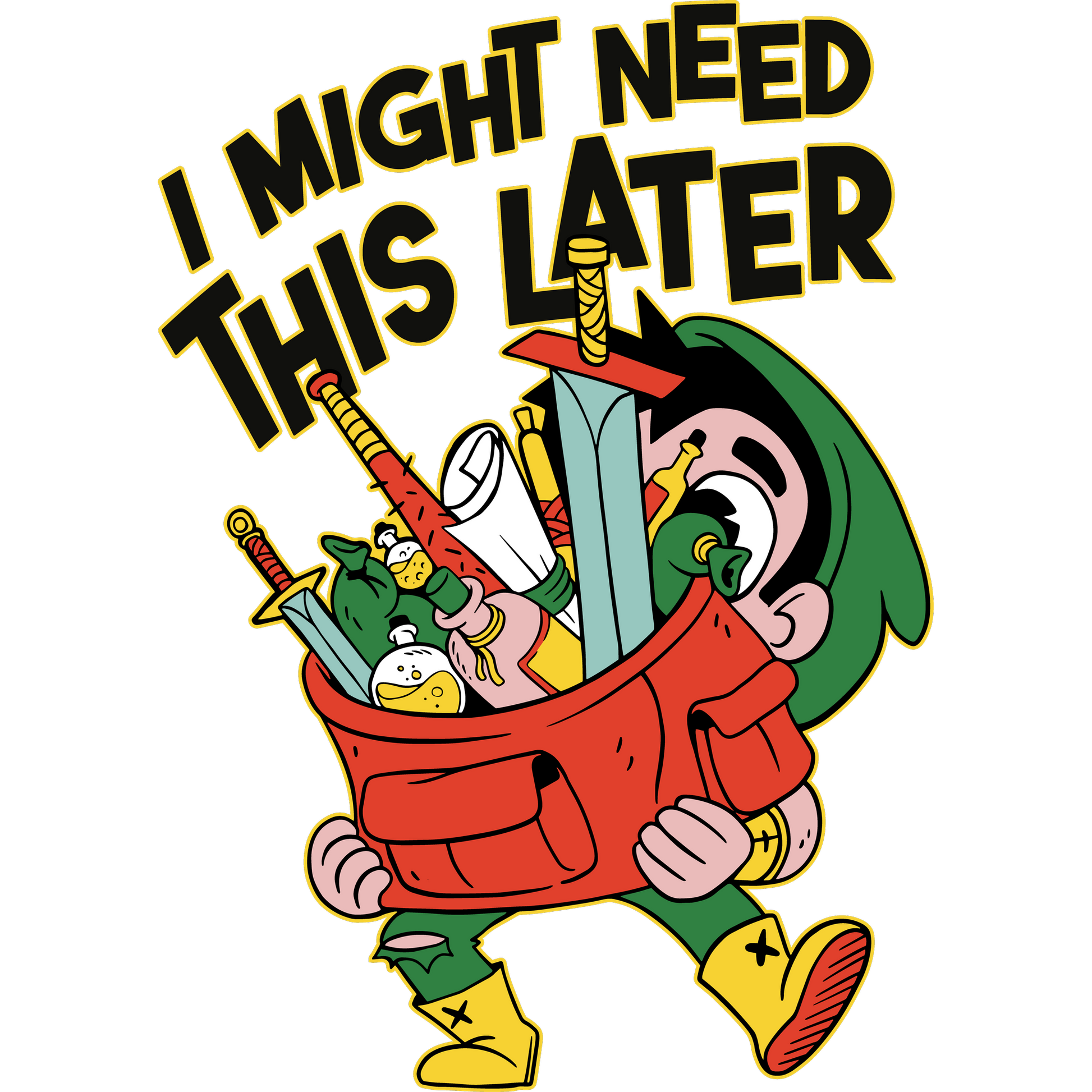 I Might Need This Later Graphic Novelty T-shirt