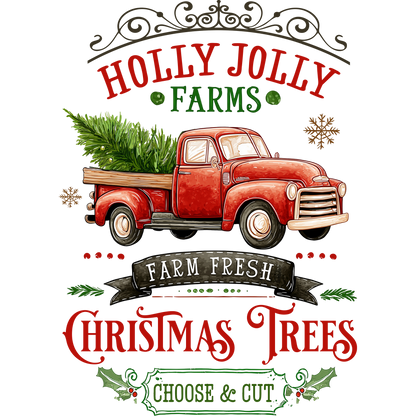 Holly Jolly Farms Farm Fresh Christmas Trees sign