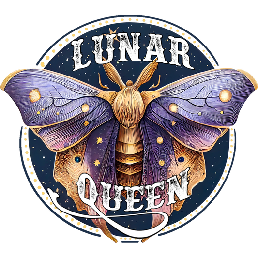 Majestic Lunar Queen Detailed Moth Graphic Product