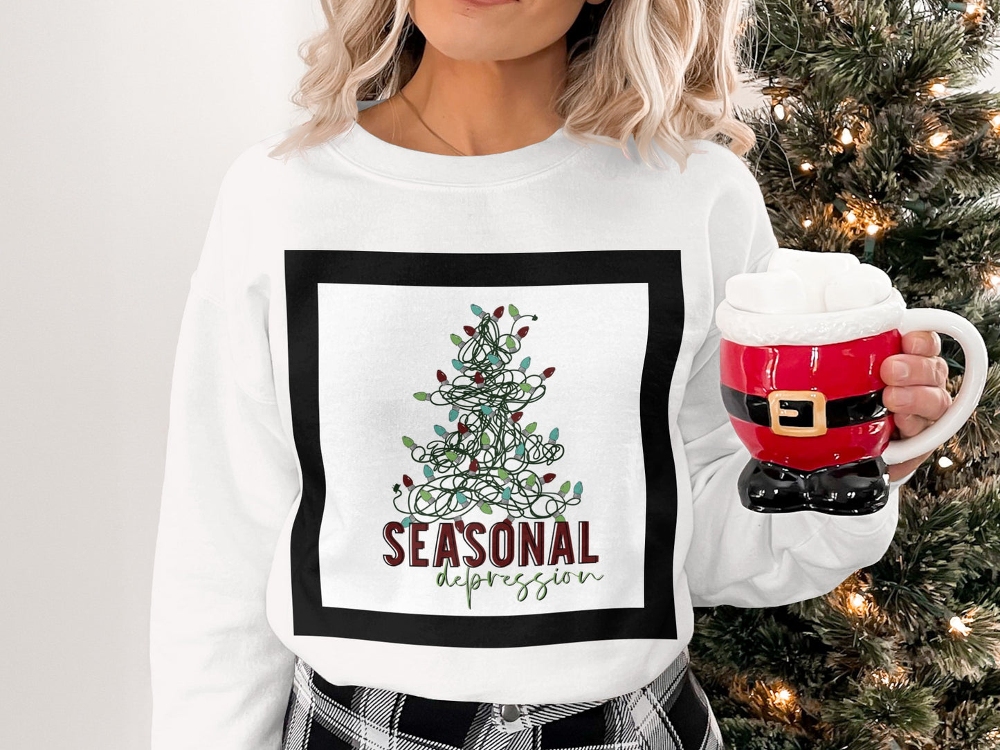 Seasonal Depression Holiday Themed Sweatshirt