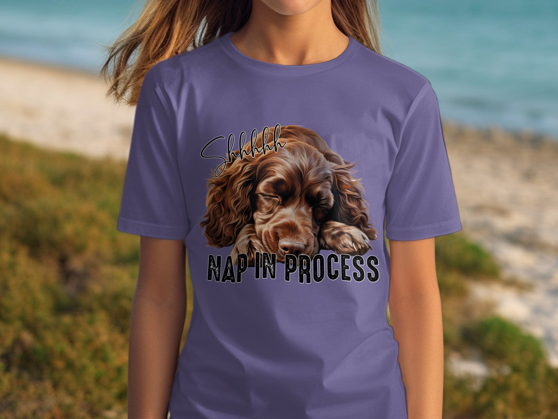 Adorable Dog Nap In Process Graphic T-Shirt