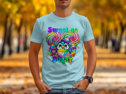 Sweet as Sugar with Candy and Owl Themed T-shirt