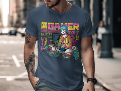 Retro Gamer 16 Bits Console Graphics T-shirt