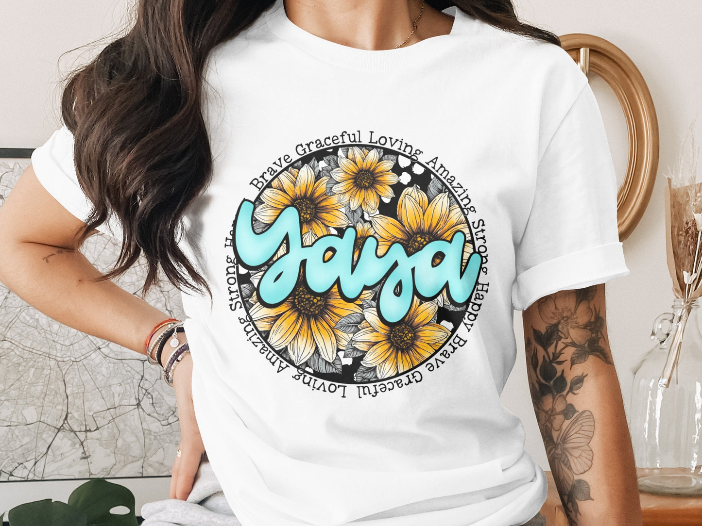 Yaya Brave Graceful Loving Amazing Strong Happy product