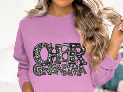 Cheer Grandma Printed Sweatshirt Perfect for All Occasions