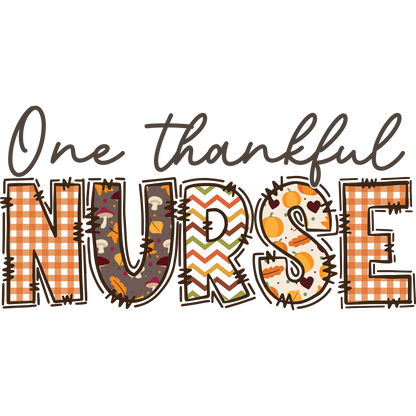One Thankful Nurse Fall Themed Decor Product