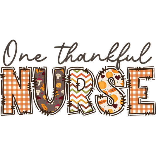 One Thankful Nurse Fall Themed Decor Product