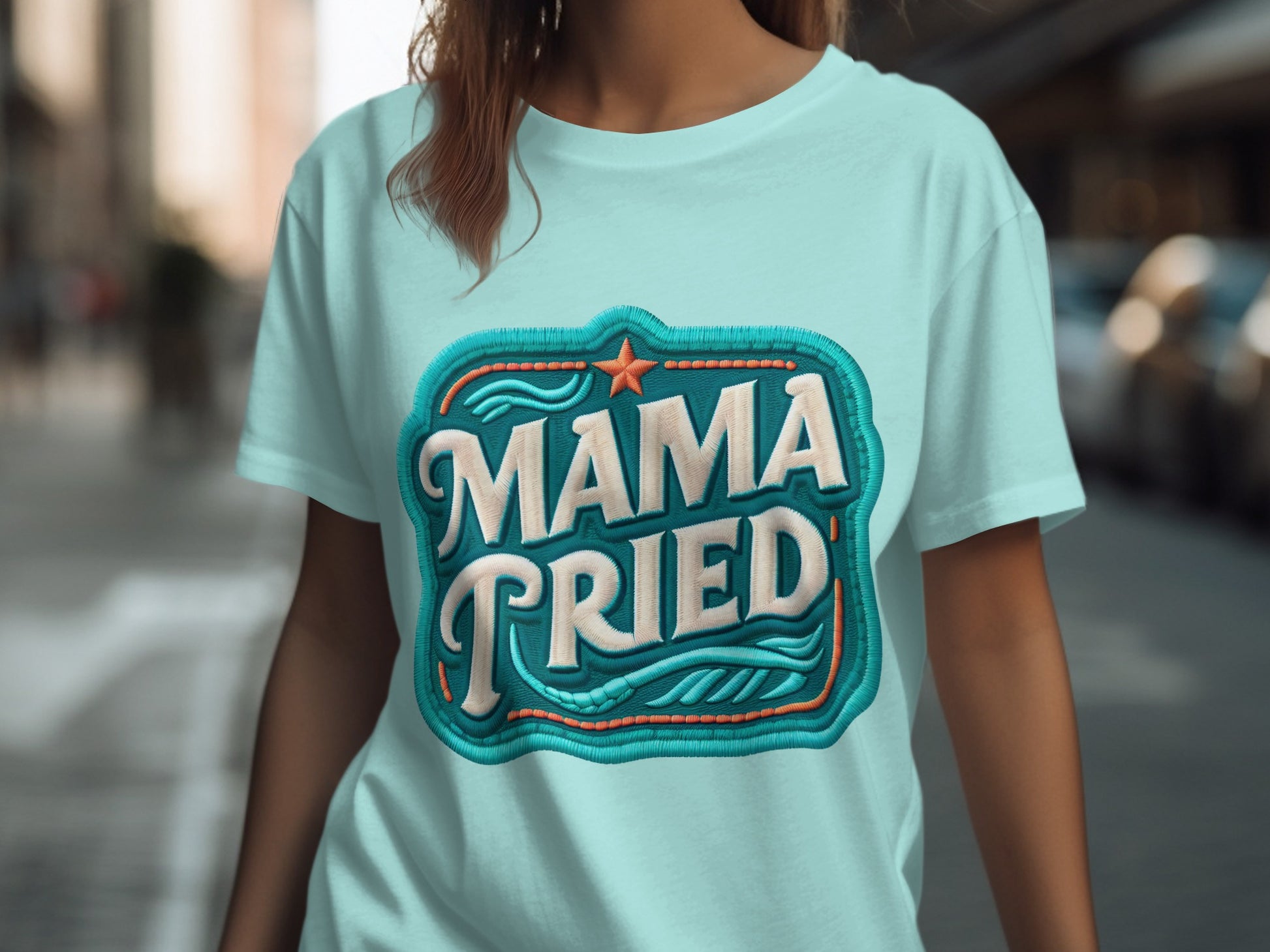 MAMA TRIED stylish graphic statement tee product