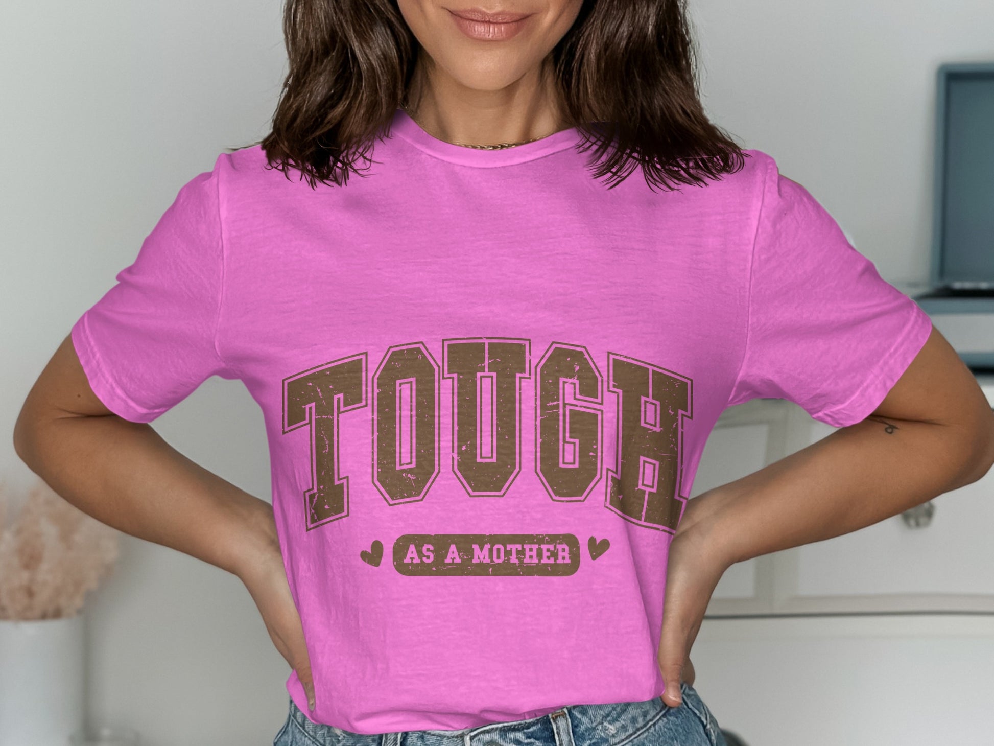 Tough As A Mother graphic t-shirt casual wear