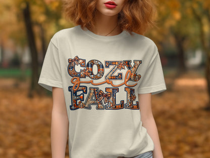 Cozy Girl Fall Graphic Tee Perfect for Autumn Days