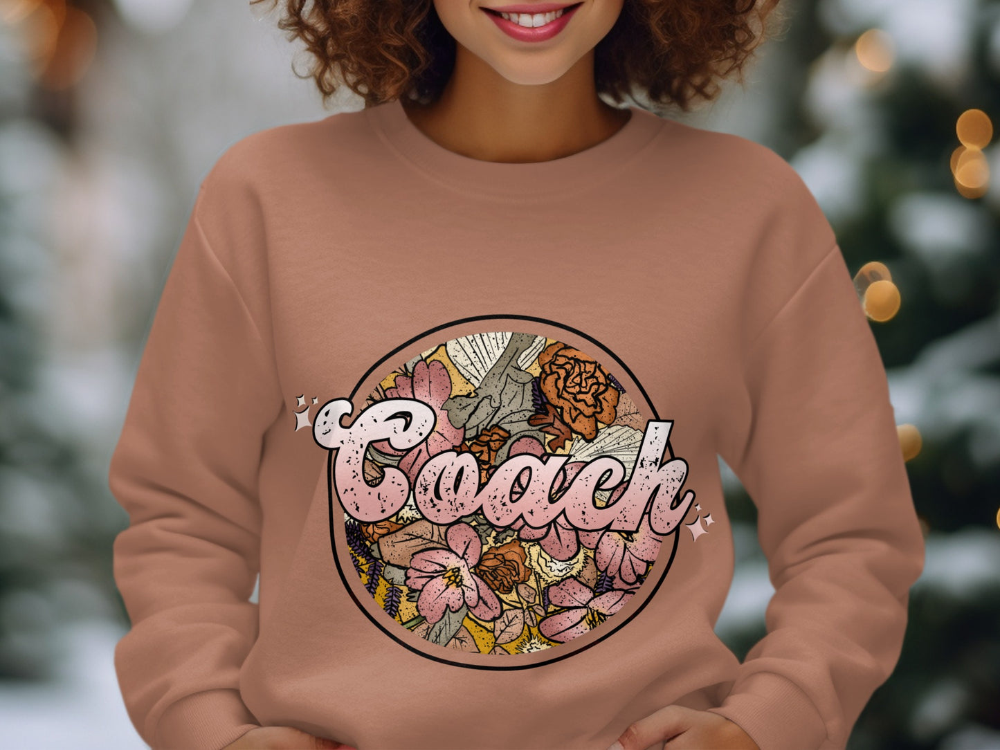 Coach Floral Graphic Sweatshirt Casual Wear