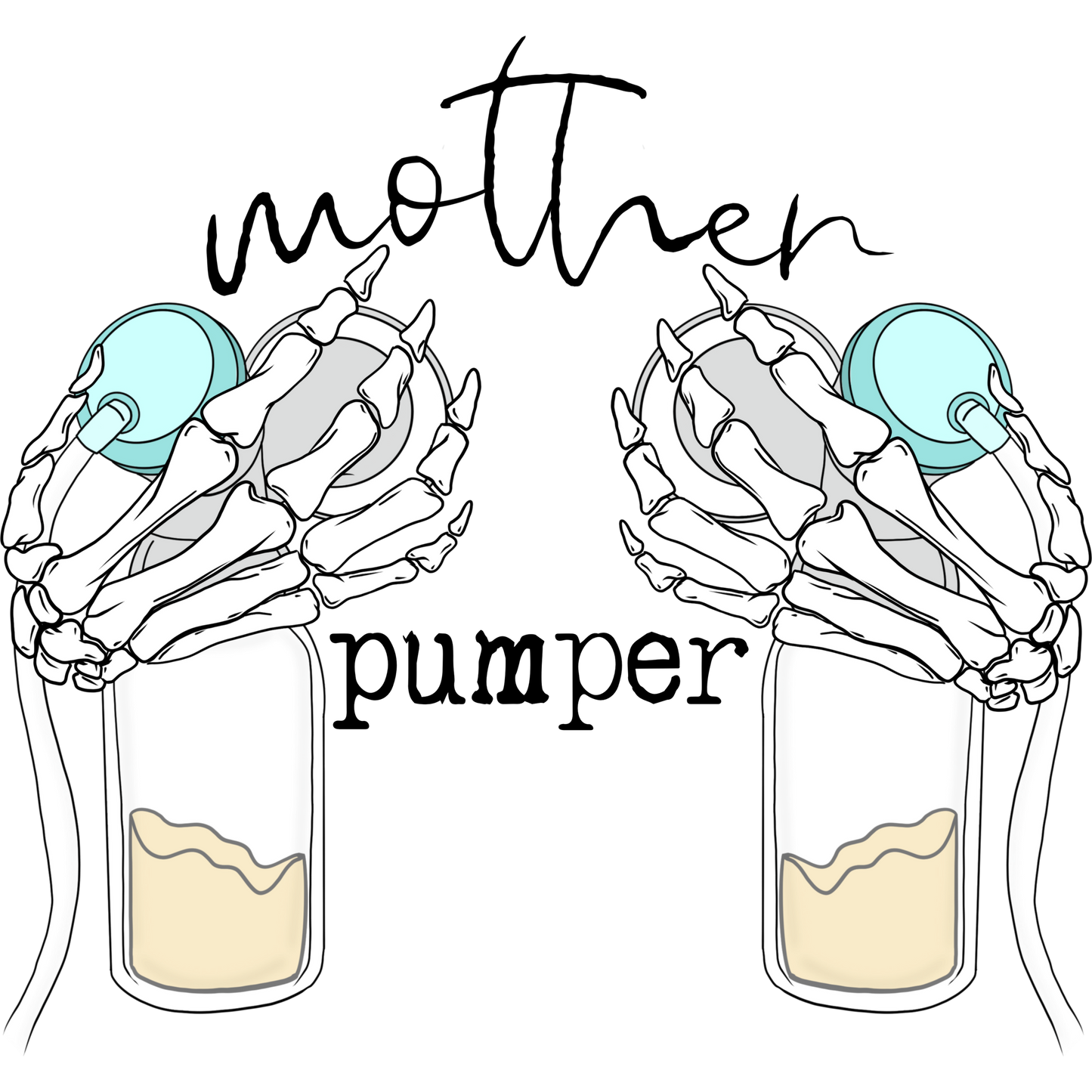 Skeleton Hand Holding Baby Bottle Halloween Accessory