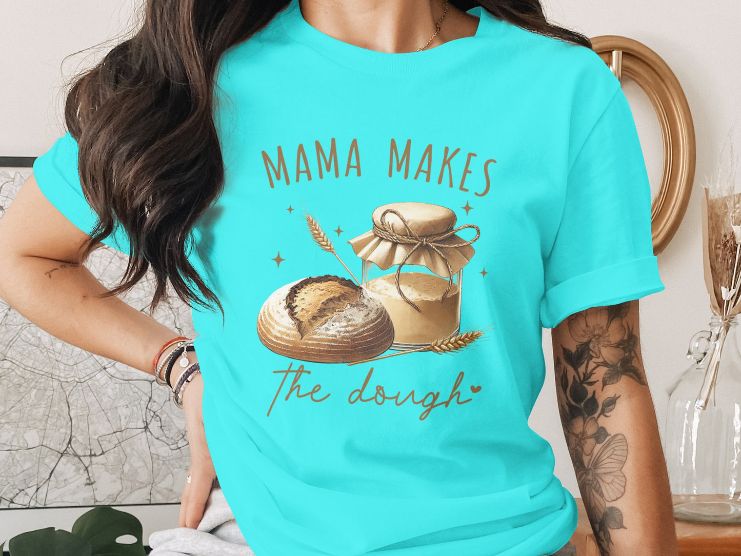 Mama Makes The Dough Cute Custom T-shirt
