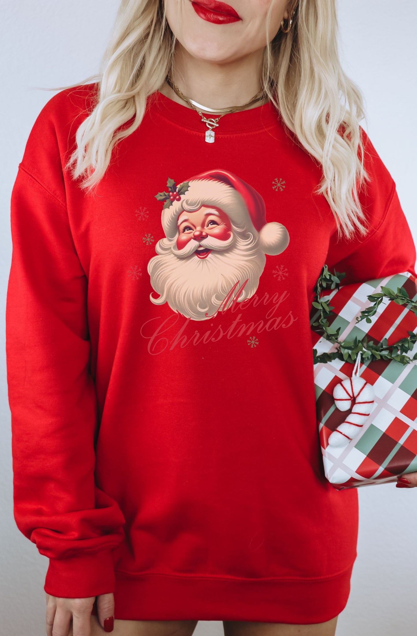 Festive Holiday Santa Sweater for Merry Christmas