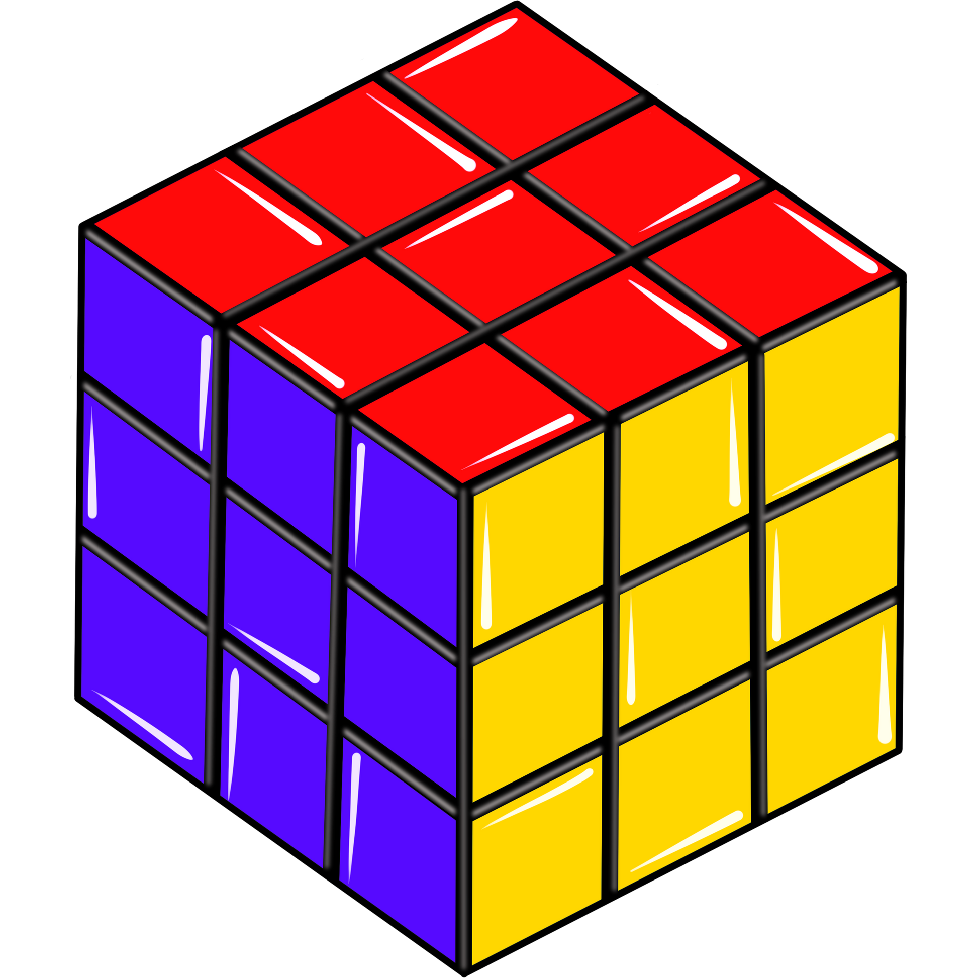 Multicolored Puzzle Cube Brain Teaser Toy