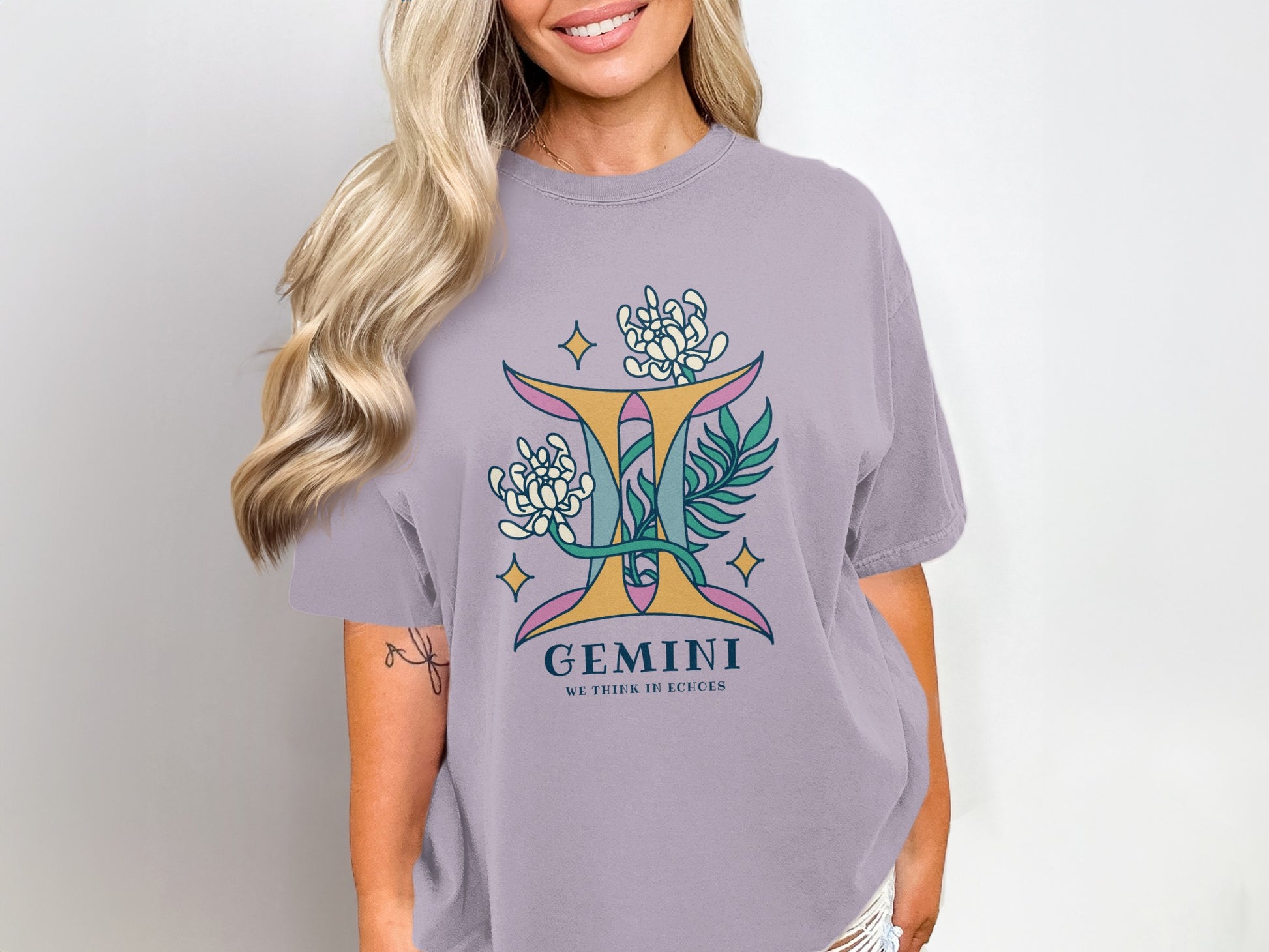 Gemini We Think in Echoes Graphic Tee