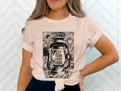 Let Your Light Shine Lamp Graphic T-Shirt