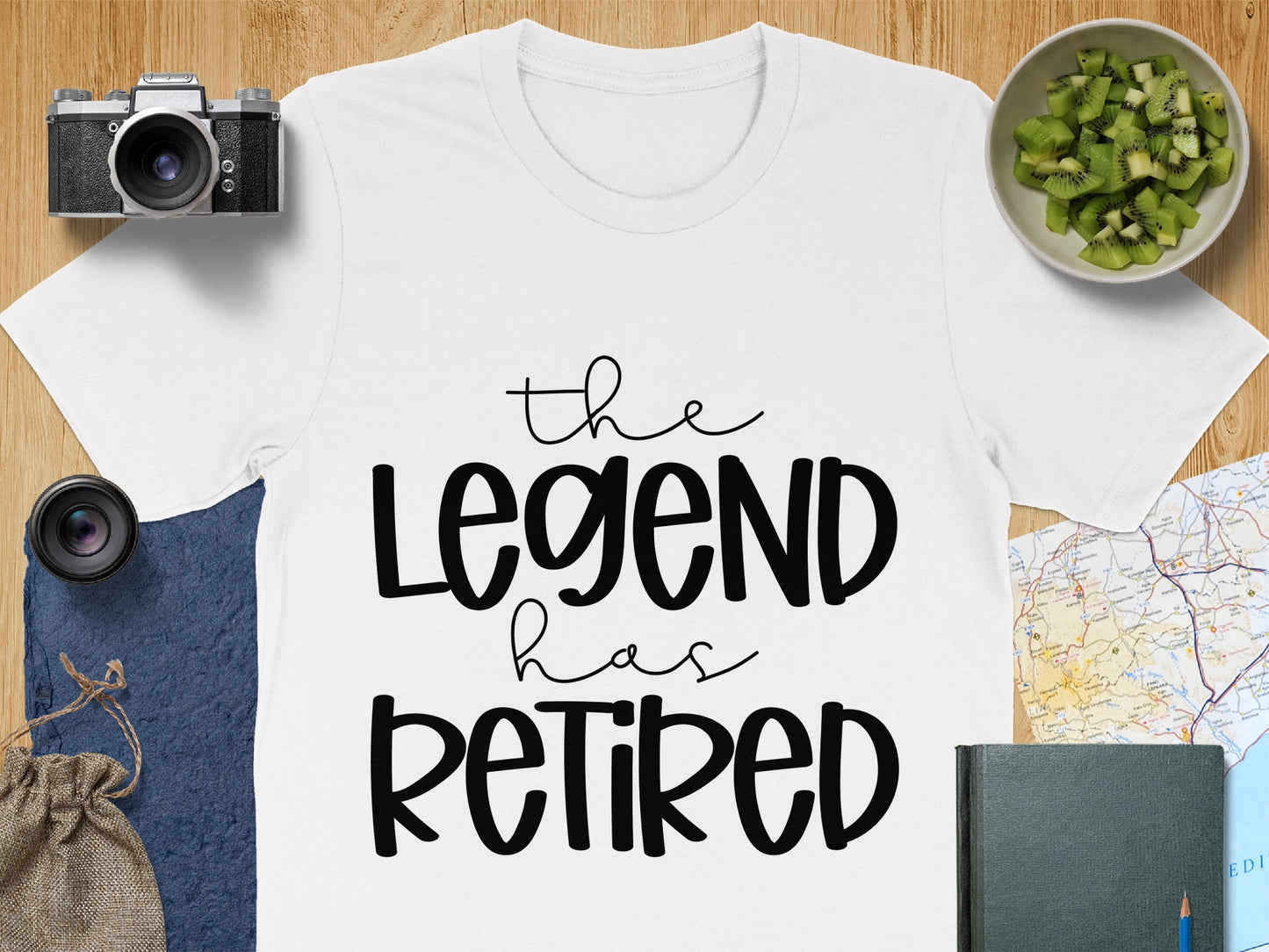 The Legend Has Retired Funny Graphic T-Shirt Product