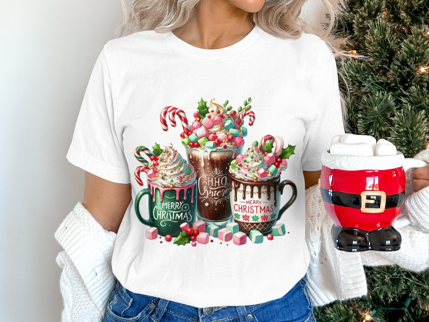 Festive Hot Chocolate Xmas Shirt Christmas Season